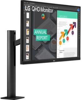 LG 27QN880-B 27'' FreeSync QHD Ergo IPS Monitor with USB Type-C Photo