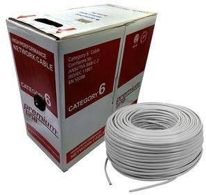 Premium Line Cabling CAT6 305m Solid UTP Cable - Grey - Box Photo