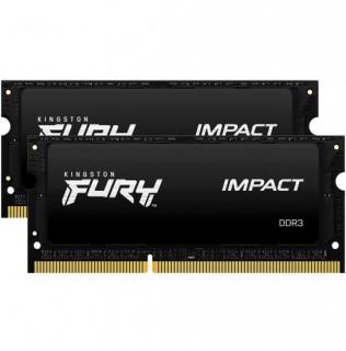Kingston Fury Impact 2 x 8GB 1600MHz DDR3L Notebook Memory Kit - Black (KF316LS9IBK2/16) Photo