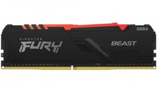 Kingston Fury Beast RGB 8GB 3200MHz DDR4 Desktop Memory Module - Black (KF432C16BBA/8) Photo