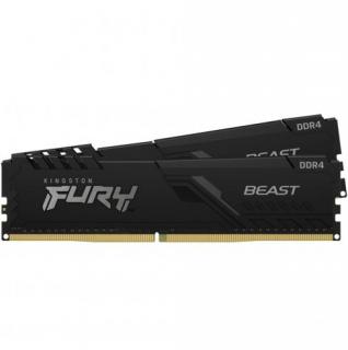 Kingston Fury Beast Black 2 x 16GB 3600MHz DDR4 Desktop Memory Kit - Black (KF436C18BBK2/32) Photo
