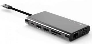 RCT DS-CN3270 USB Type C 11-in-1 Multi-Port Hub - Grey Photo