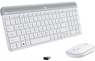 Logitech MK470 Slim 2.4 GHz wireless Keyboard And Mouse Combo - White Photo