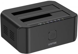 UNITEK Y-3032 USB 3.0 to SATA Dual Bay Docking Station - Black Photo