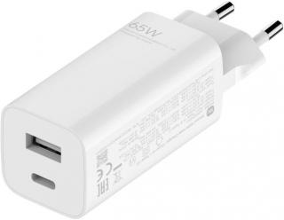Xiaomi  65W GaN USB-A And Type-C Wall Charger - White Photo