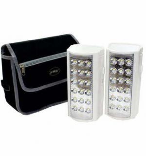 UltraTec MS1081-T Twin Pack Rechargeable Camping AC/DC LED 800 LM Lantern Kit - White Photo