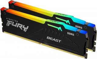 Kingston Fury Beast RGB 2 x 16GB 6000MHz DDR5 Desktop Memory Kit - Black (KF560C40BBAK2-32) Photo